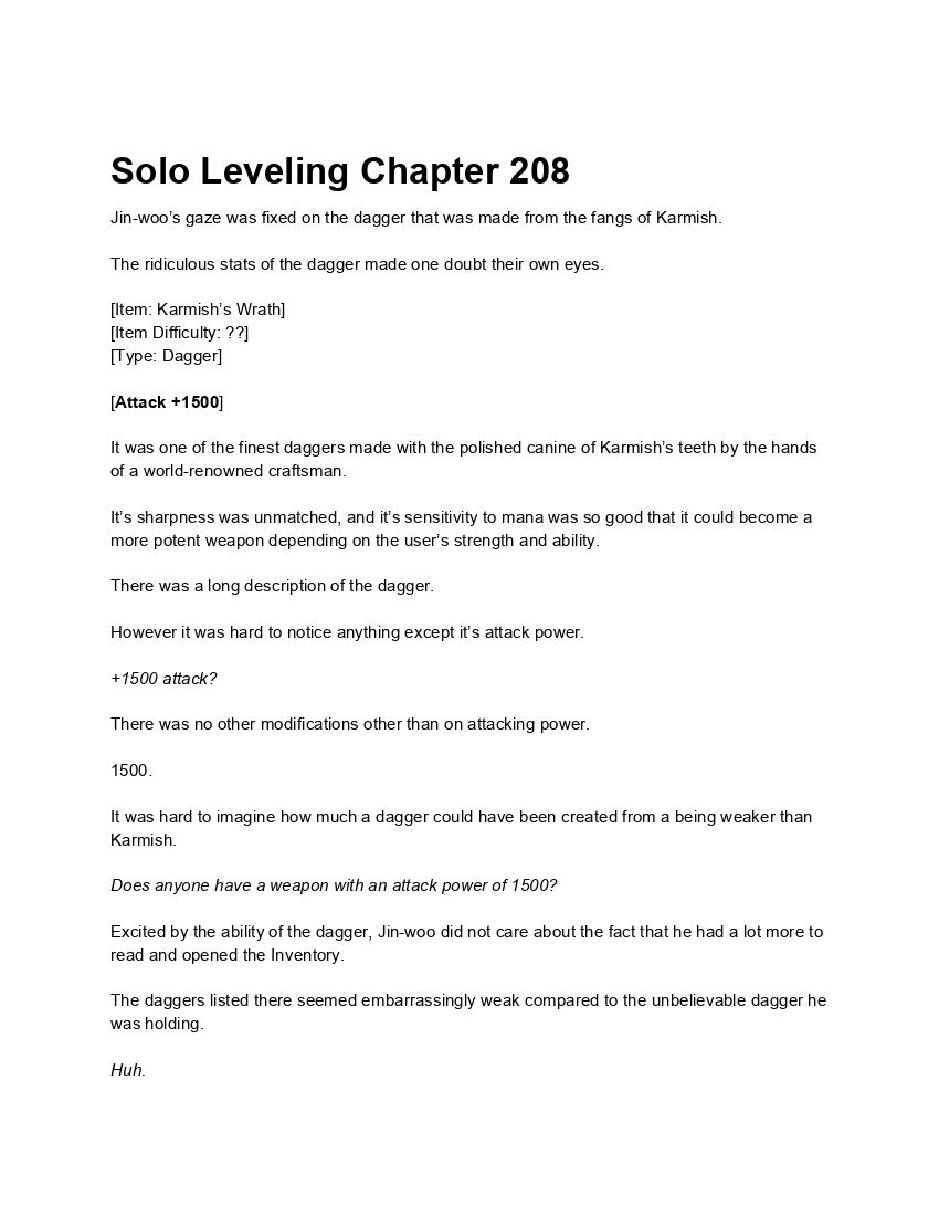 Solo leveling chapter 154